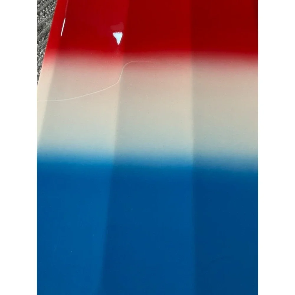 Jeffree Star Cosmetics Bomb Pop Hand Mirror Red White Blue Boxed Scratched